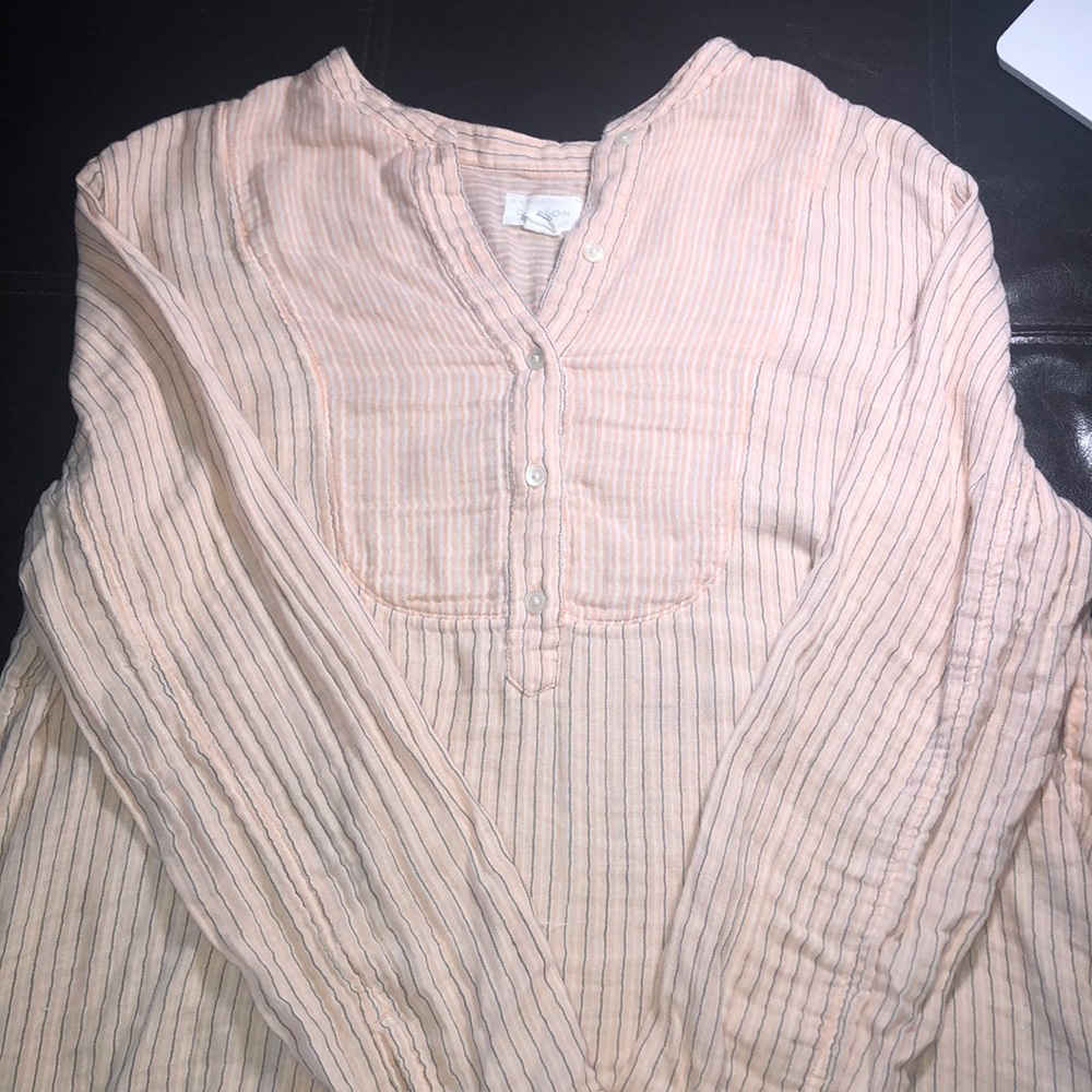 Thin cotton long sleeve peachy pink
